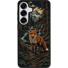 Samsung Galaxy S26+ Case Hülle - Silikon schwarz Linocut Fuchs