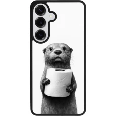 Samsung Galaxy S26+ Case Hülle - Silikon schwarz Otter Toilettenpapier