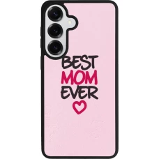 Coque Samsung Galaxy S26+ - Silicone rigide noir Mom 2023 best Mom ever pink