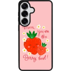 Coque Samsung Galaxy S26+ - Silicone rigide noir Mom 2026 Berry best