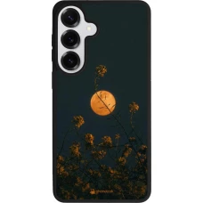 Coque Samsung Galaxy S26+ - Silicone rigide noir Moon Flowers
