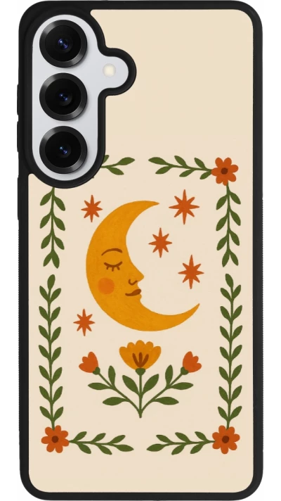 Coque Samsung Galaxy S26+ - Silicone rigide noir Half moon stamp 2026