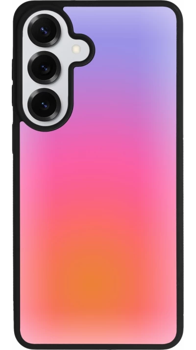 Coque Samsung Galaxy S26+ - Silicone rigide noir Orange Pink Blue Gradient