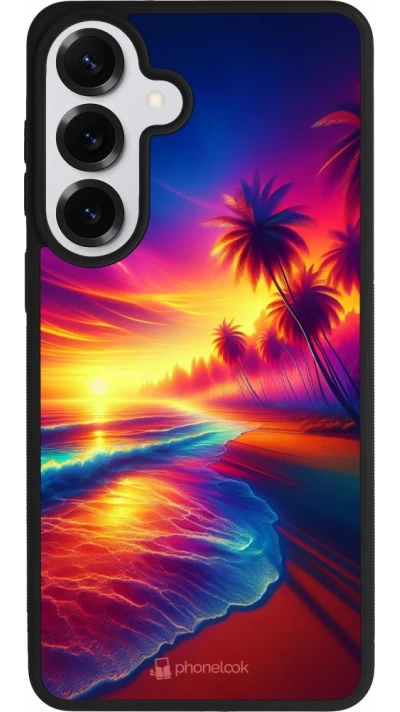 Samsung Galaxy S26+ Case Hülle - Silikon schwarz Strand Sonnenuntergang auffällig