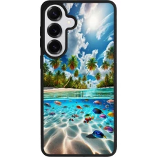 Coque Samsung Galaxy S26+ - Silicone rigide noir Plage Paradis
