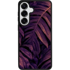 Coque Samsung Galaxy S26+ - Silicone rigide noir Purple Light Leaves