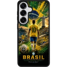 Samsung Galaxy S26+ Case Hülle - Silikon schwarz Fussball Brasilien splash 2026