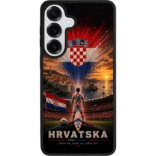 Samsung Galaxy S26+ Case Hülle - Silikon schwarz Fussball Kroatien splash 2026
