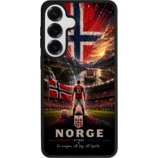 Coque Samsung Galaxy S26+ - Silicone rigide noir Football Norvège splash 2026