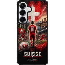 Samsung Galaxy S26+ Case Hülle - Silikon schwarz Fussball Suisse splash 2026