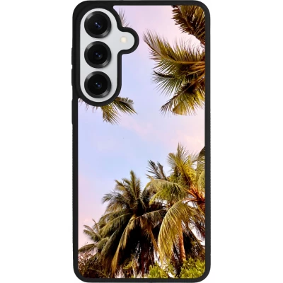 Coque Samsung Galaxy S26+ - Silicone rigide noir Summer 2023 palm tree vibe