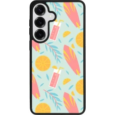 Coque Samsung Galaxy S26+ - Silicone rigide noir Summer 2025 Pattern citron