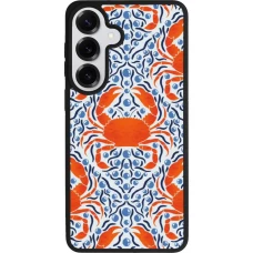 Coque Samsung Galaxy S26+ - Silicone rigide noir Crabs and pearls Summer 2026