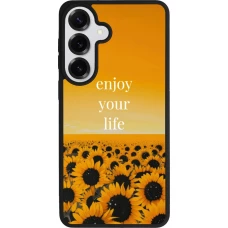 Coque Samsung Galaxy S26+ - Silicone rigide noir Summer 2026 Enjoy your life