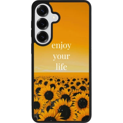Coque Samsung Galaxy S26+ - Silicone rigide noir Summer 2026 Enjoy your life
