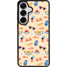 Samsung Galaxy S26+ Case Hülle - Silikon schwarz Pattern Summer 2026
