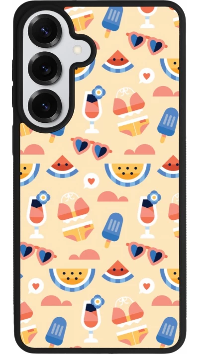 Coque Samsung Galaxy S26+ - Silicone rigide noir Pattern Summer 2026