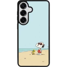 Samsung Galaxy S26+ Case Hülle - Silikon schwarz Snoopy on the beach Summer 2026