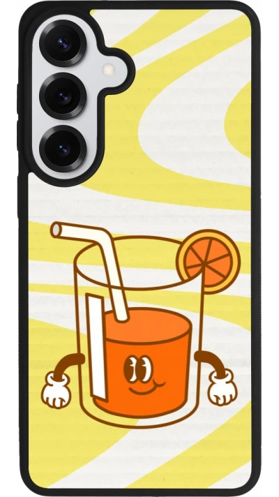 Coque Samsung Galaxy S26+ - Silicone rigide noir Summer drink 2026