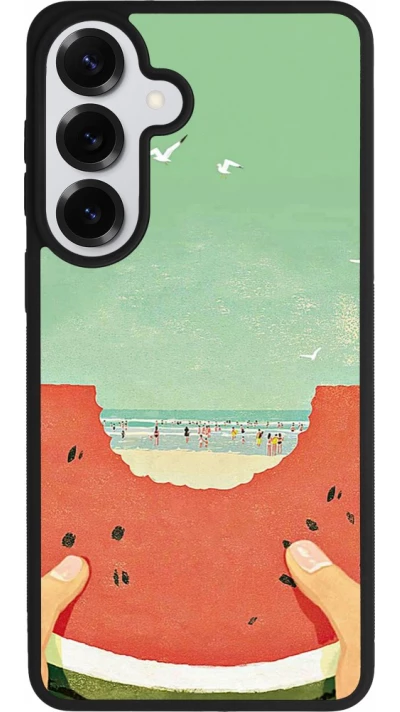 Coque Samsung Galaxy S26+ - Silicone rigide noir Views through a watermelon Summer 2026