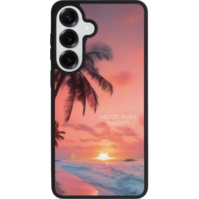 Coque Samsung Galaxy S26+ - Silicone rigide noir Watch more sunsets Summer 2026