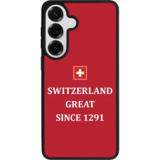 Coque Samsung Galaxy S26+ - Silicone rigide noir Switzerland Great Since 1291