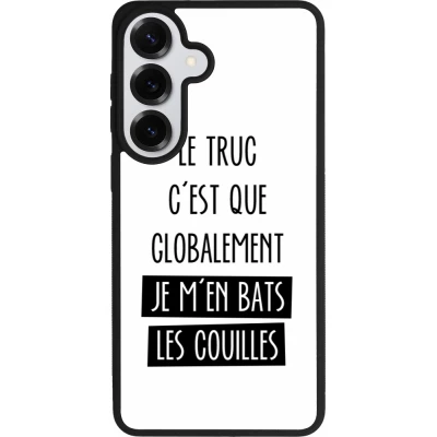 Samsung Galaxy S26+ Case Hülle - Silikon schwarz Le truc globalement bats les couilles