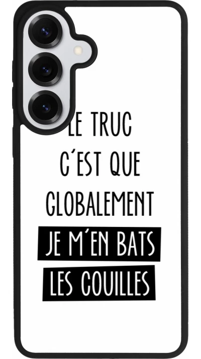 Coque Samsung Galaxy S26+ - Silicone rigide noir Le truc globalement bats les couilles