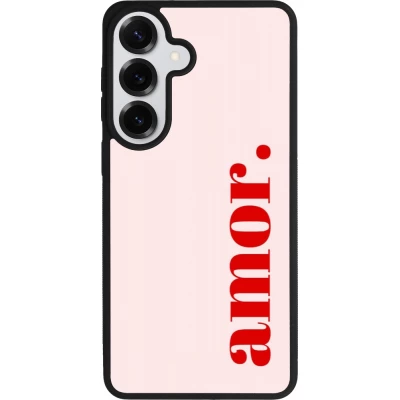 Coque Samsung Galaxy S26+ - Silicone rigide noir Valentine 2024 amor