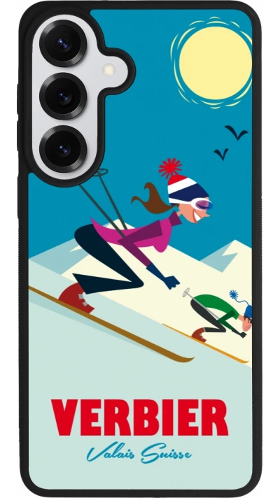 Samsung Galaxy S26+ Case Hülle - Silikon schwarz Verbier Ski Downhill