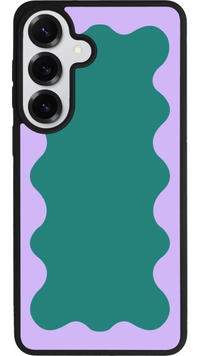 Samsung Galaxy S26+ Case Hülle - Silikon schwarz Wavy Rectangle Green Purple