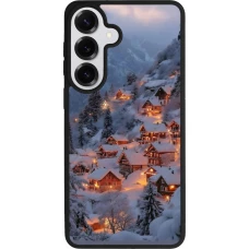 Samsung Galaxy S26+ Case Hülle - Silikon schwarz Winter 25 Winter snowy village