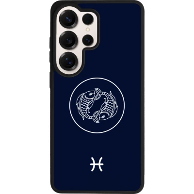 Coque Samsung Galaxy S26 Ultra - Silicone rigide noir Astrologie Poissons