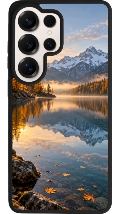 Coque Samsung Galaxy S26 Ultra - Silicone rigide noir Autumn 26 Autumn lake