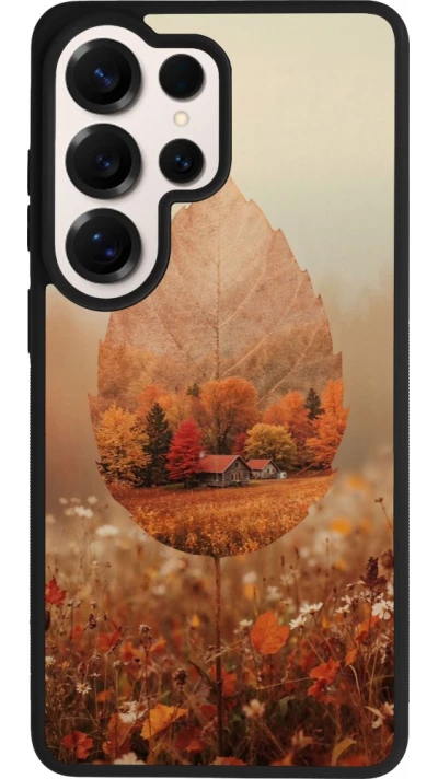 Coque Samsung Galaxy S26 Ultra - Silicone rigide noir Autumn 26 Autumn leaf