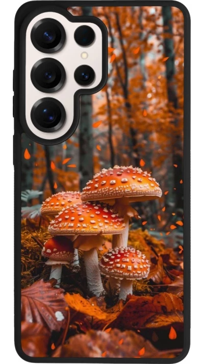 Coque Samsung Galaxy S26 Ultra - Silicone rigide noir Autumn 26 Mushrooms in the woods