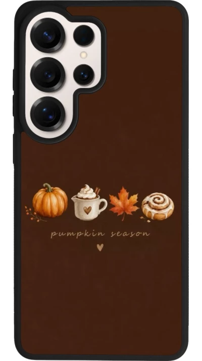 Coque Samsung Galaxy S26 Ultra - Silicone rigide noir Autumn 26 Pumpkin season