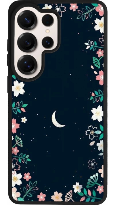 Coque Samsung Galaxy S26 Ultra - Silicone rigide noir Flowers space