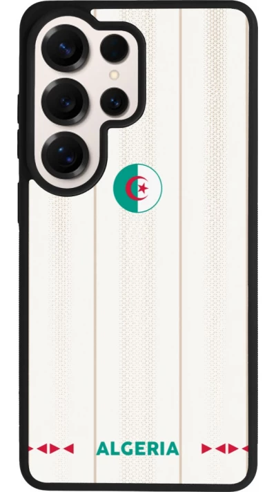 Coque Samsung Galaxy S26 Ultra - Silicone rigide noir Maillot de football Algérie 2026 personnalisable