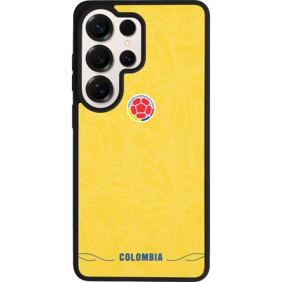 Coque Samsung Galaxy S26 Ultra - Silicone rigide noir Maillot de football Colombie 2026 personnalisable