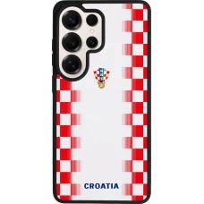 Samsung Galaxy S26 Ultra Case Hülle - Silikon schwarz Kroatien 2026 personalisierbares Fussballtrikot