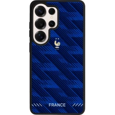 Coque Samsung Galaxy S26 Ultra - Silicone rigide noir Maillot de football France 2026 personnalisable
