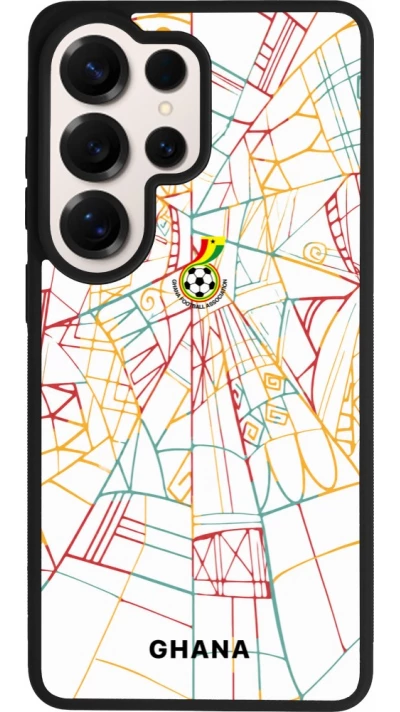 Coque Samsung Galaxy S26 Ultra - Silicone rigide noir Maillot de football Ghana 2026 personnalisable