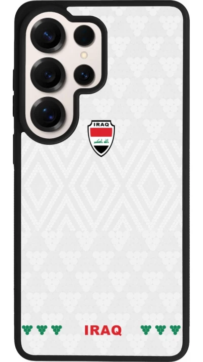 Coque Samsung Galaxy S26 Ultra - Silicone rigide noir Maillot de football Irak 2026 personnalisable