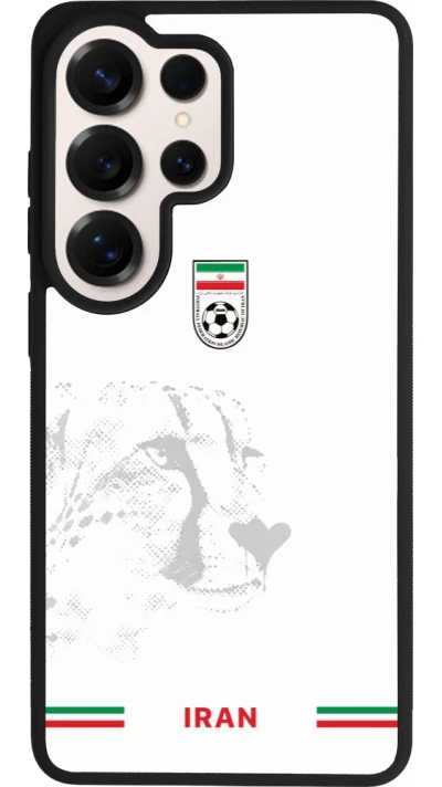 Coque Samsung Galaxy S26 Ultra - Silicone rigide noir Maillot de football Iran 2026 personnalisable