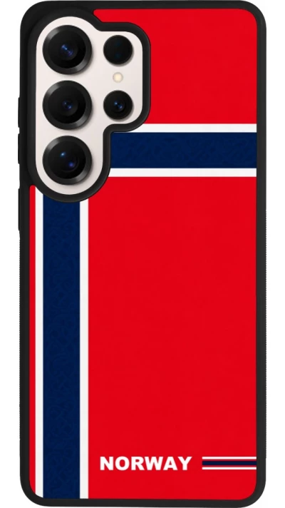 Samsung Galaxy S26 Ultra Case Hülle - Silikon schwarz Norwegen 2026 personalisierbares Fussballtrikot