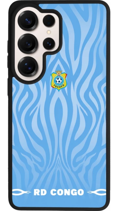Coque Samsung Galaxy S26 Ultra - Silicone rigide noir Maillot de football RD Congo 2026 personnalisable