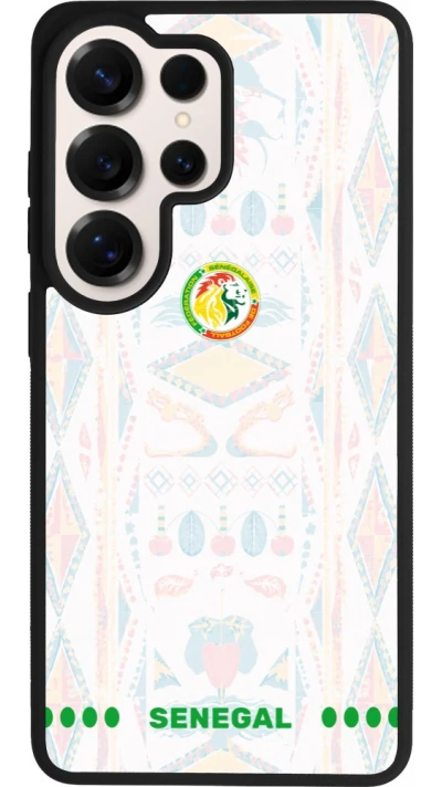 Samsung Galaxy S26 Ultra Case Hülle - Silikon schwarz Senegal 2026 personalisierbares Fussballtrikot