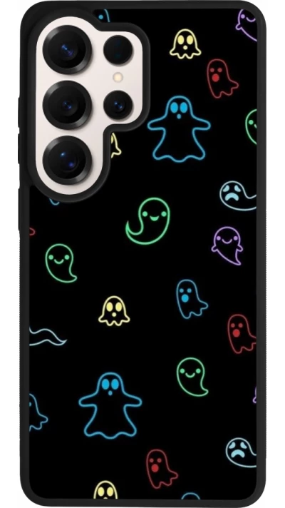 Coque Samsung Galaxy S26 Ultra - Silicone rigide noir Halloween 2024 colorful ghosts