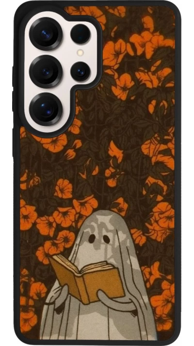 Samsung Galaxy S26 Ultra Case Hülle - Silikon schwarz Halloween 2026 Ghost reading